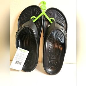 Crocs Men's/Women's Baya Flip Flops | Adult Sandals - Black